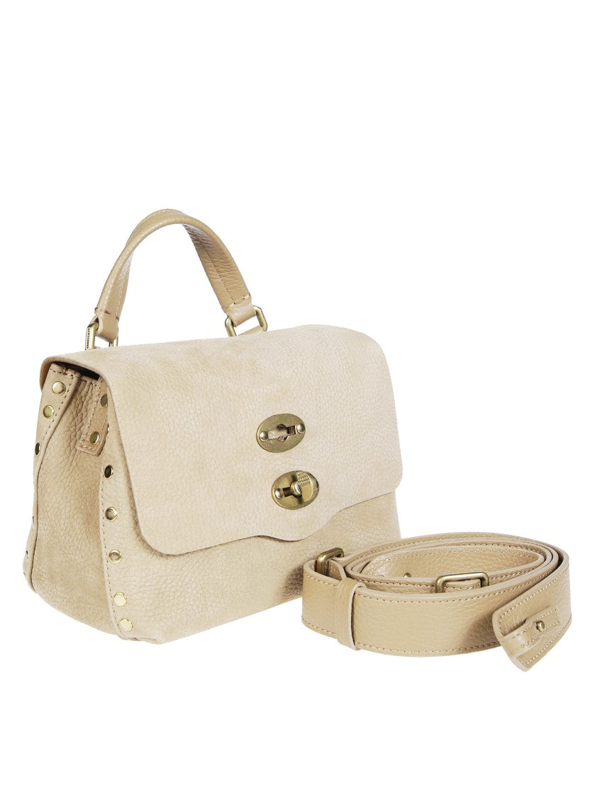 Zanellato Postina Jones Nabuk Baby Pebbled Leather Handbag