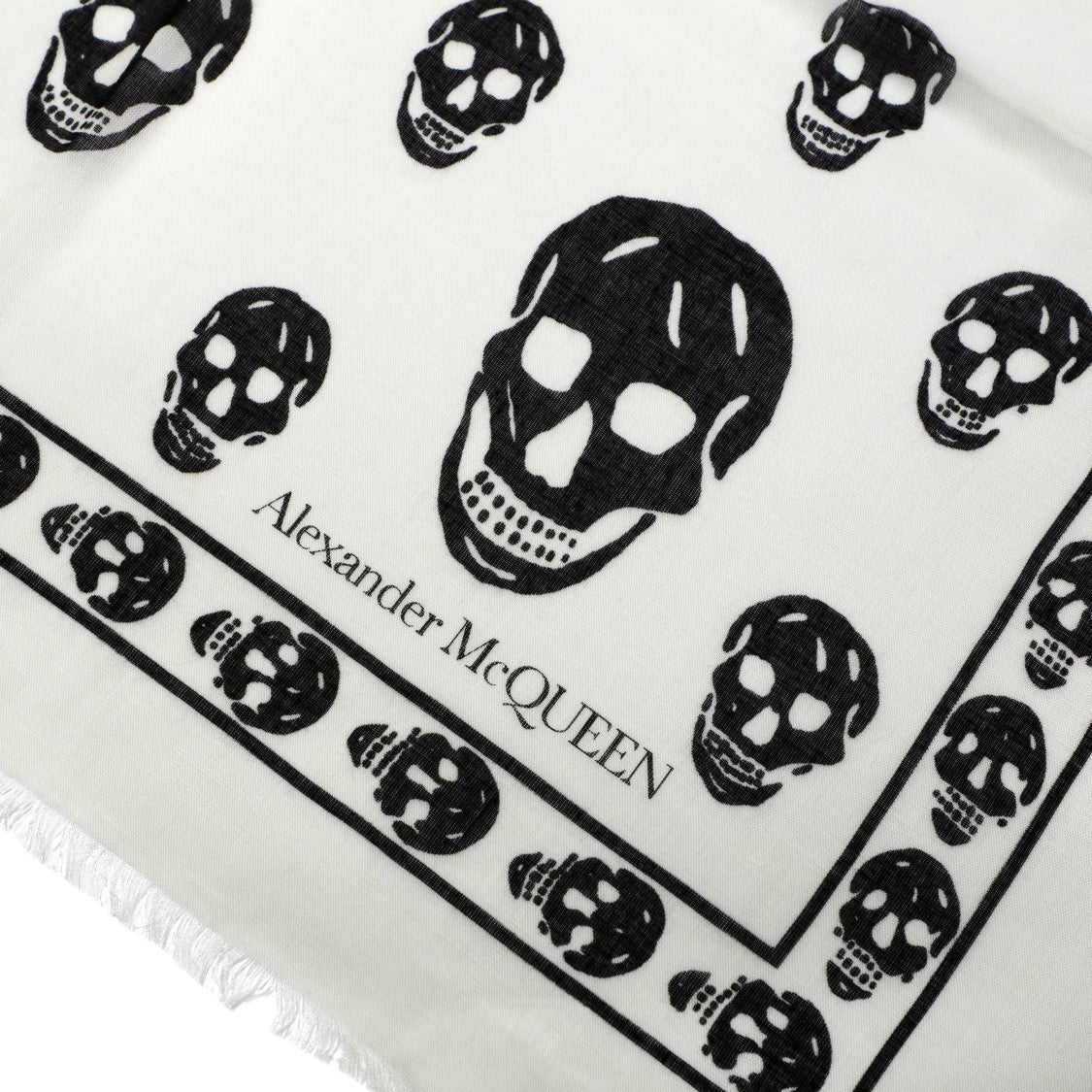 Alexander Mcqueen Skull Silk Scarf