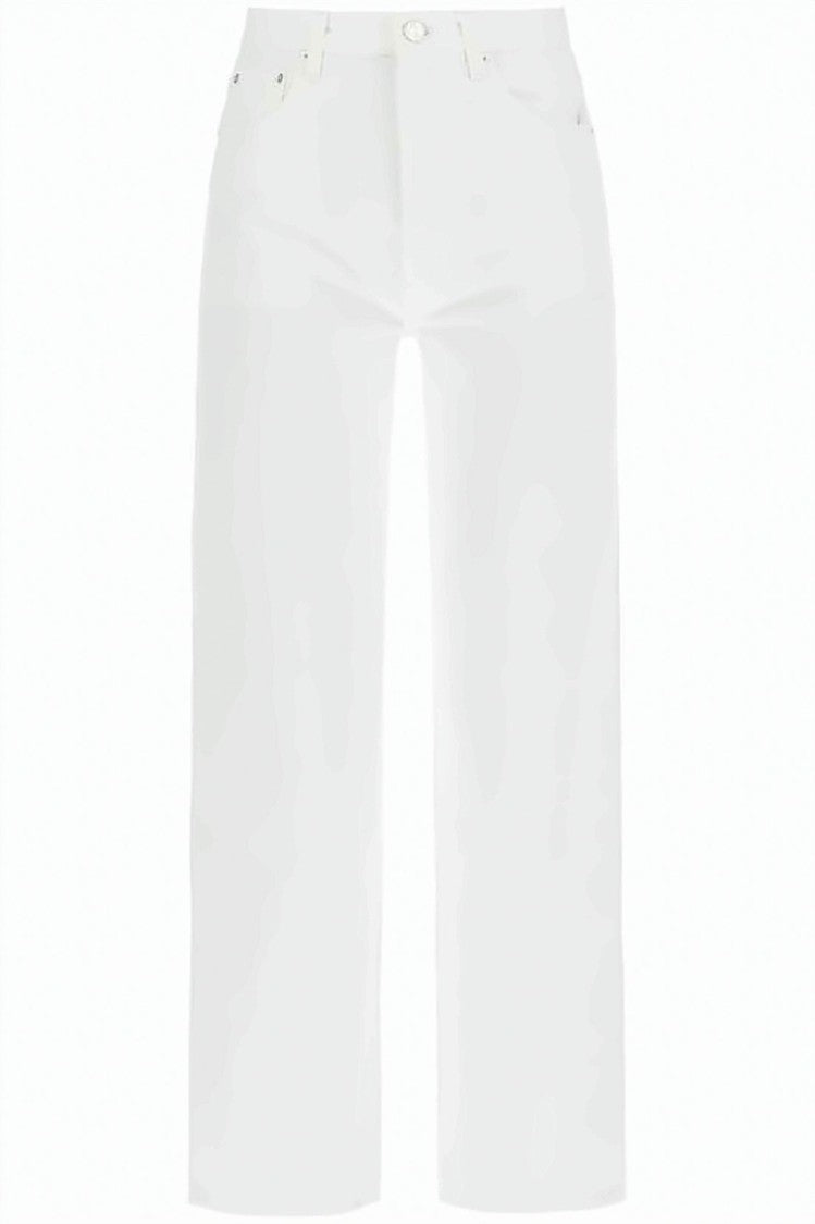 Totême White Straight-Leg Denim Pants