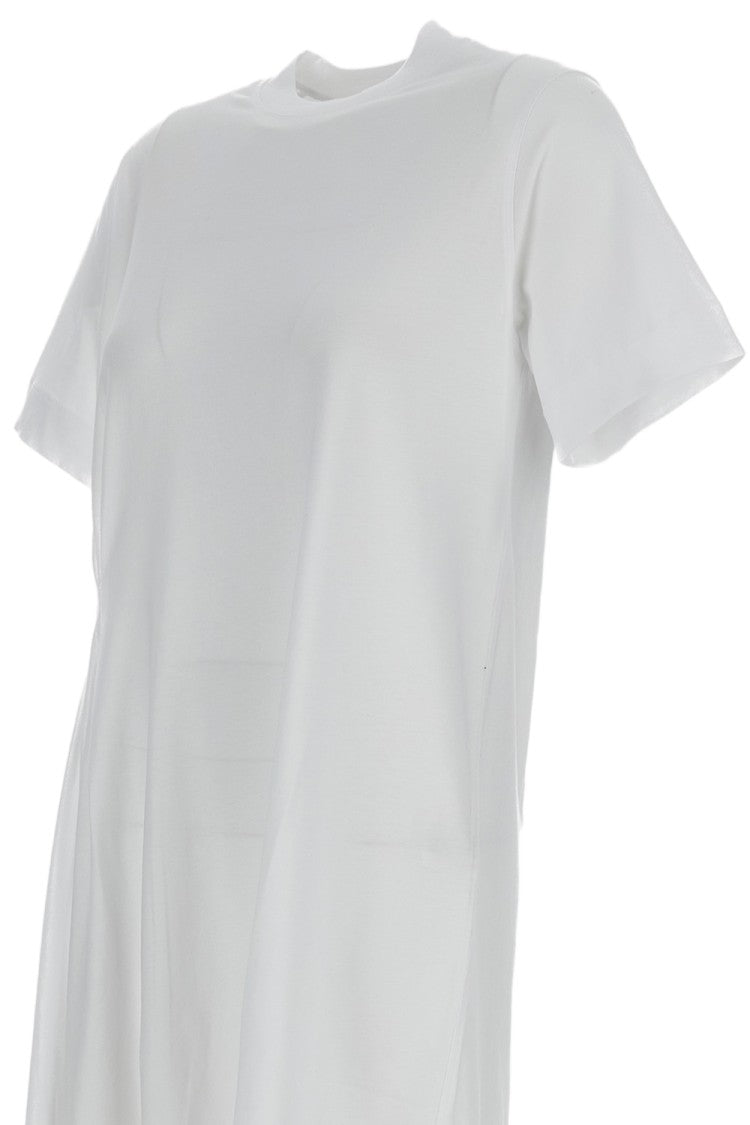 Loulou De Saison Asymmetric Pleated Dress In Supima Cotton
