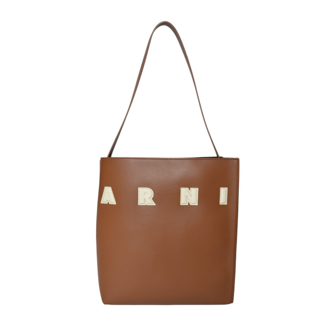Marni Museo Small Hobo Bag In Tan Leather
