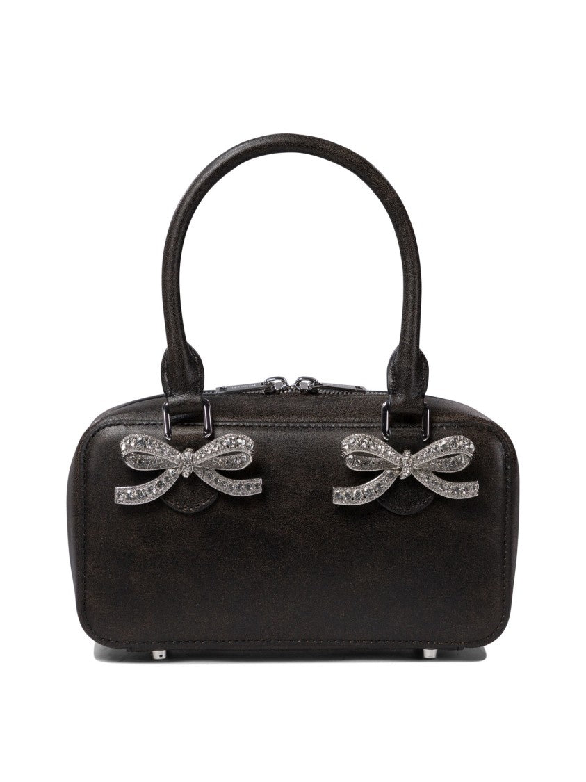 Self-Portrait Rectangular Shoulder Bag With Bow Embellishments