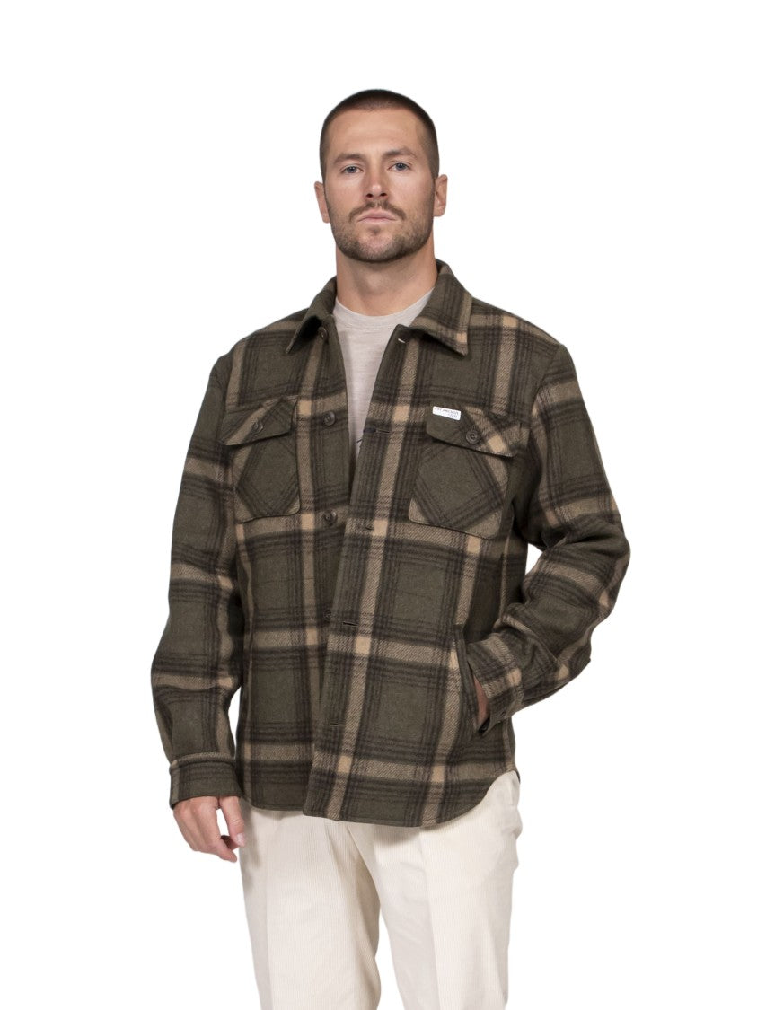 Fay Archive Plaid Flap-Pockets Casual Overshirt
