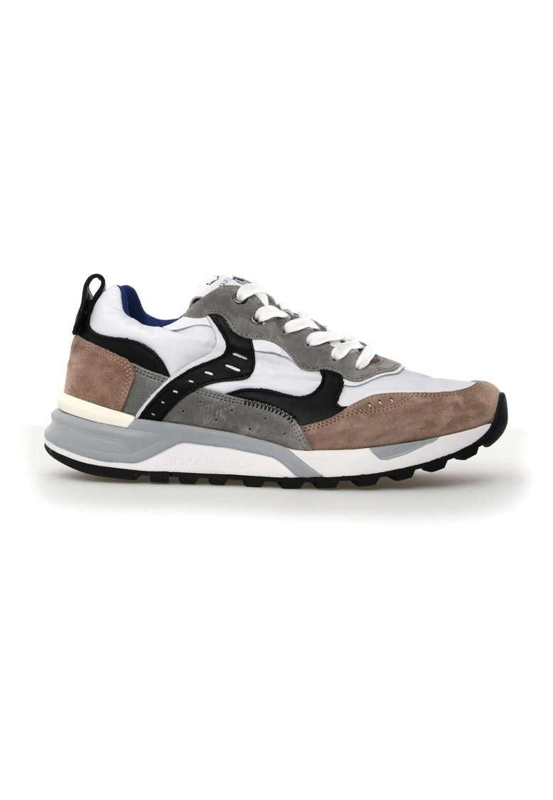 Voile Blanche Multi-Tone Grey Voile Blanche Sneakers With Suede