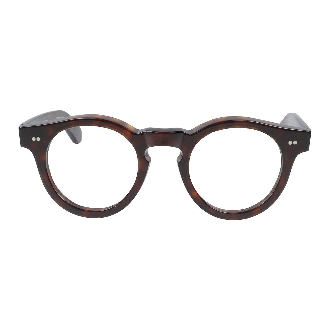Kador Mondo Classic Round Frame Tortoiseshell Sunglasses With Keyhole Bridge