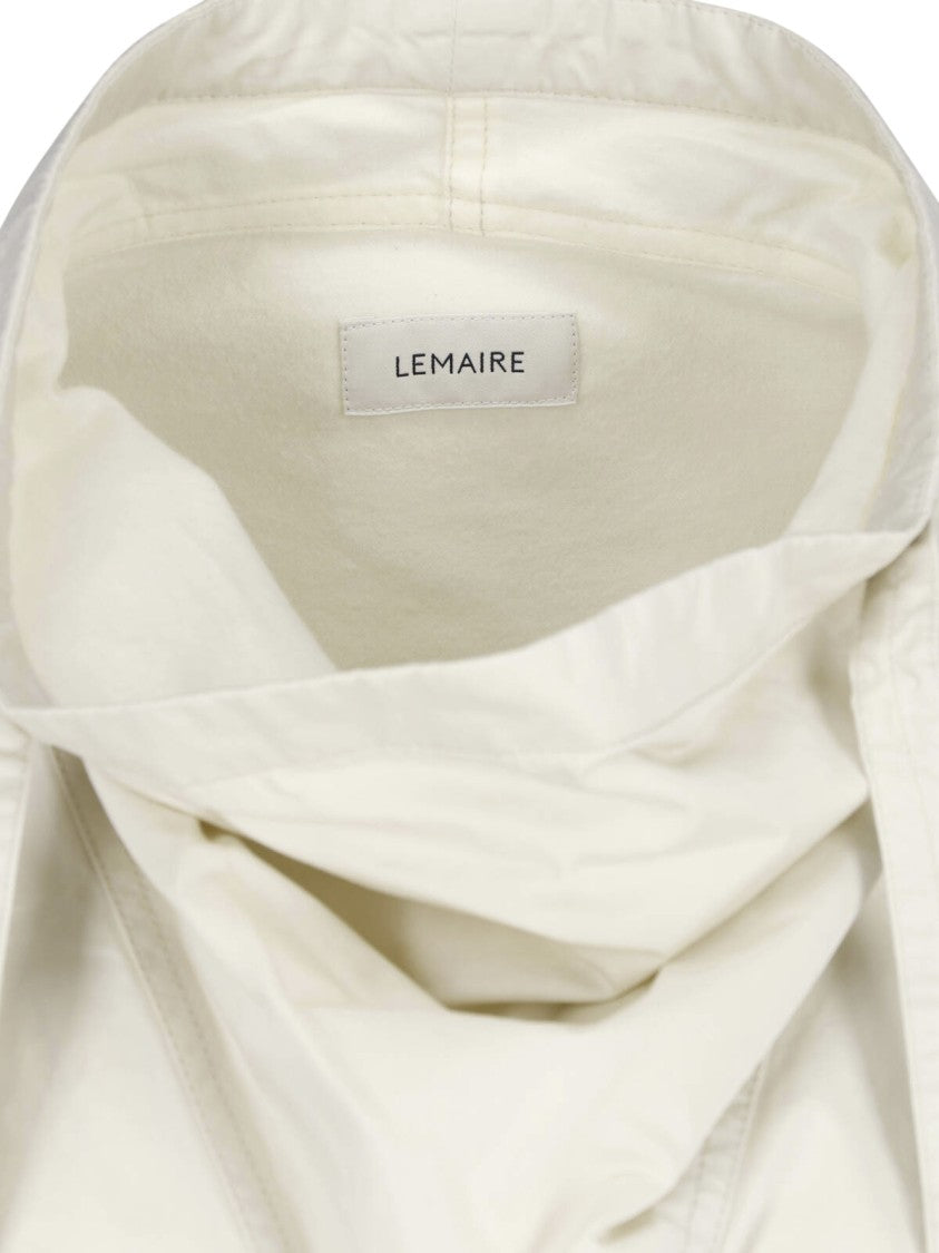 Lemaire White High Neck Extended Tie Top