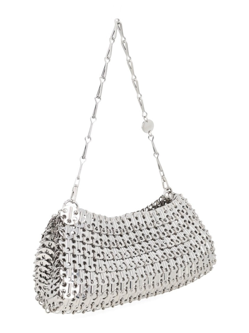 Rabanne 1968 Interlinked Steel Shimmering Clutch Bag