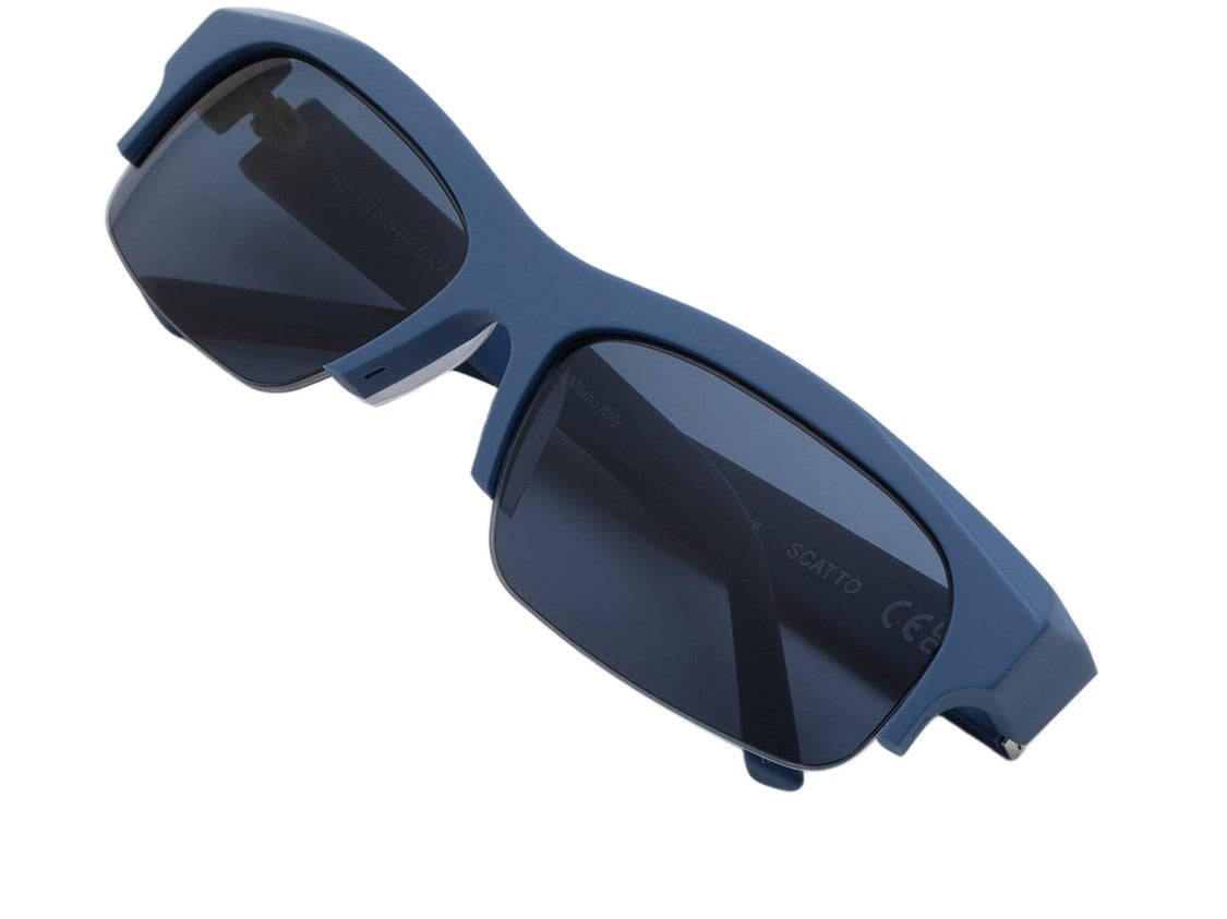 Retrosuperfuture Scatto Dusty Matte Angular Rectangular Sunglasses