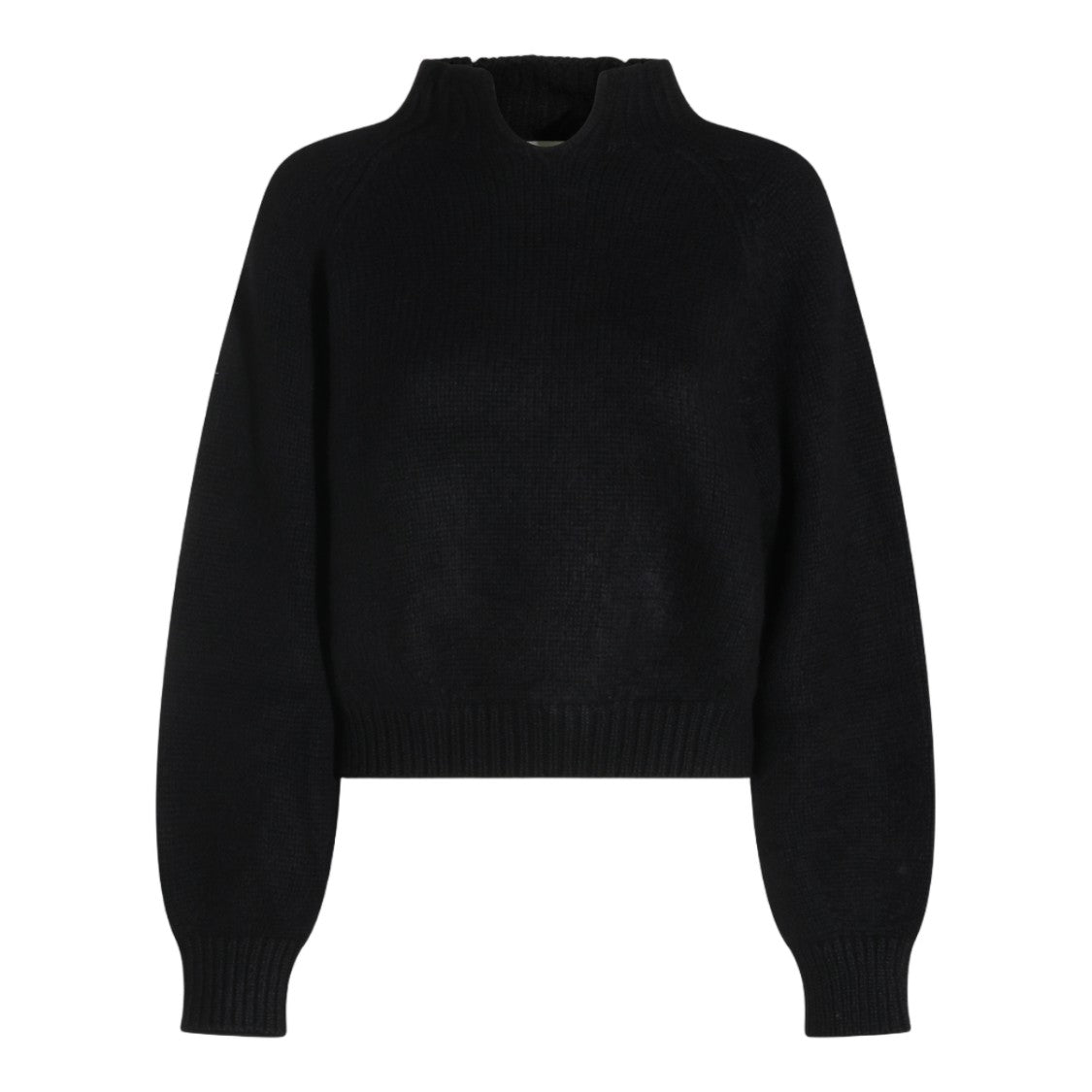 Khaite Voluminous Sleeve High Neck Sweater