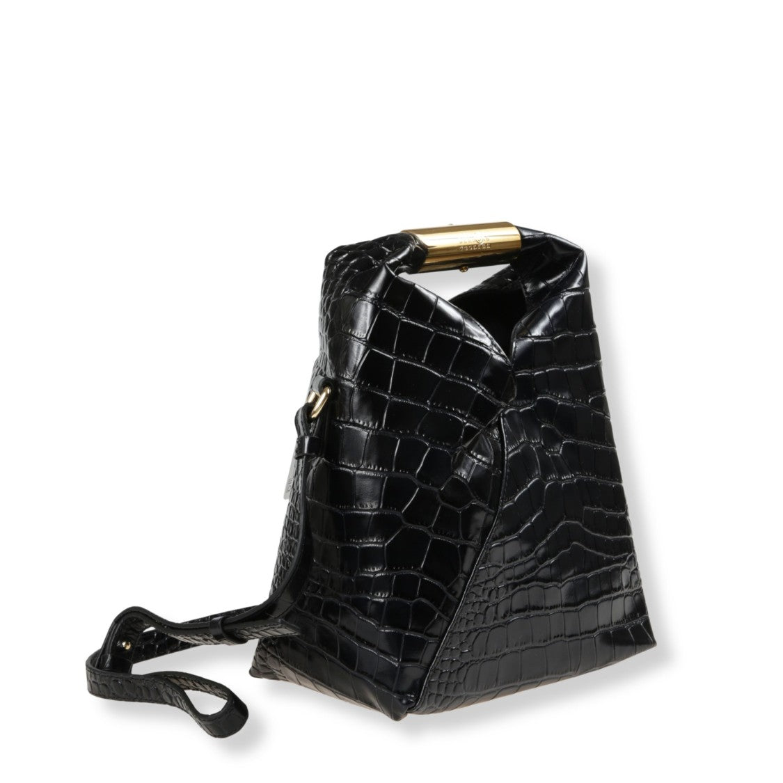 Mm6 By Maison Margiela Iconic Origami Design Tote With Crocodile Effect