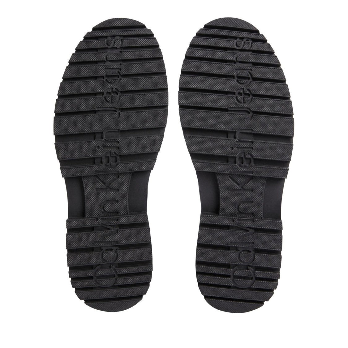 Calvin Klein Jeans Eva Black Smooth Leather-Suede Hiking Boots