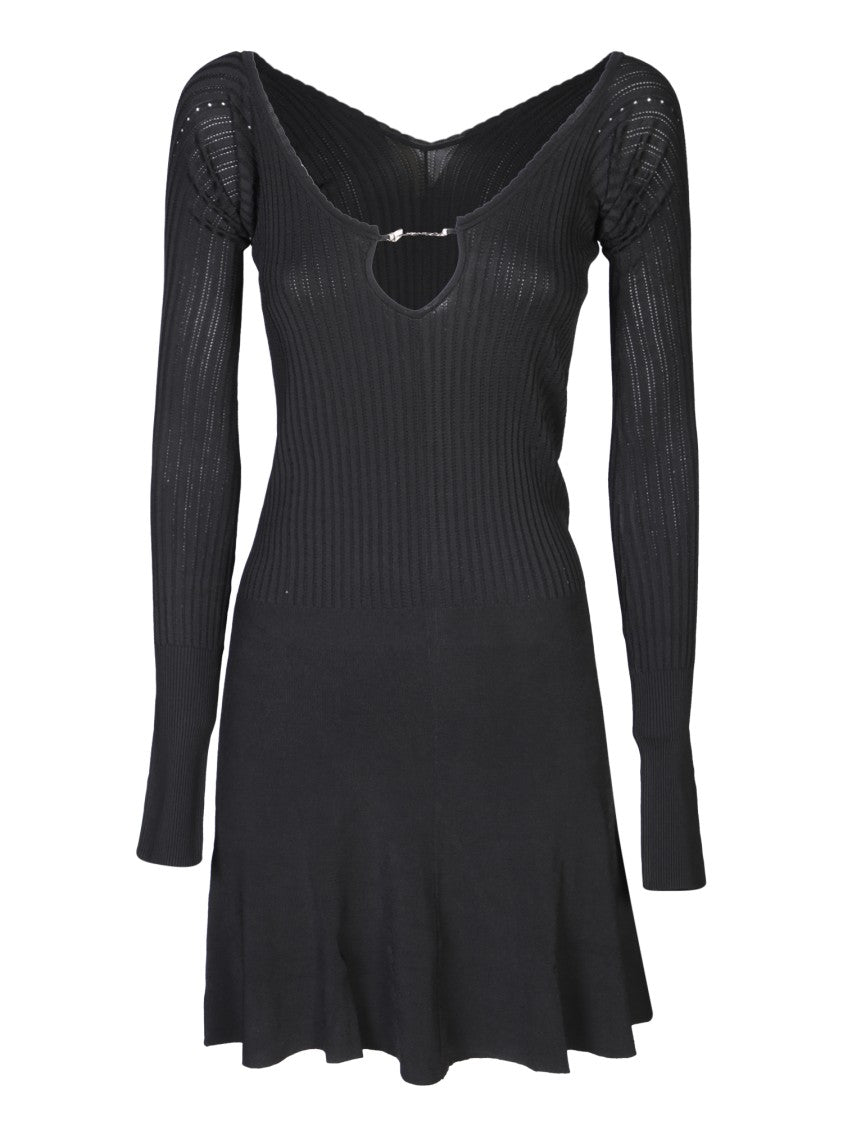 Jacquemus Black Viscose Dress