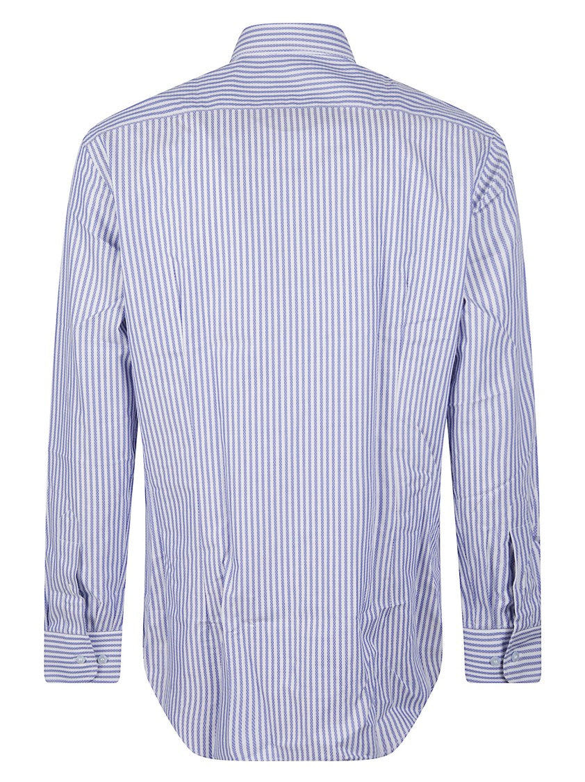 Etro Striped Long-Sleeve Cotton Shirt