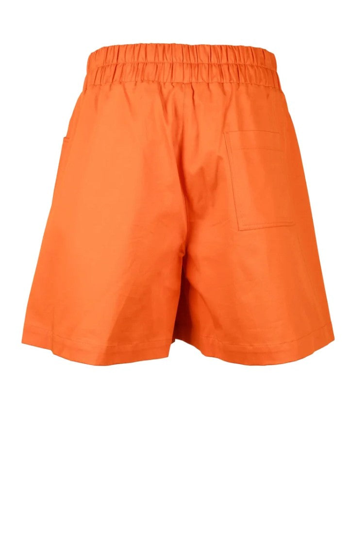 Semi Couture Orange High-Waisted Stretch Shorts