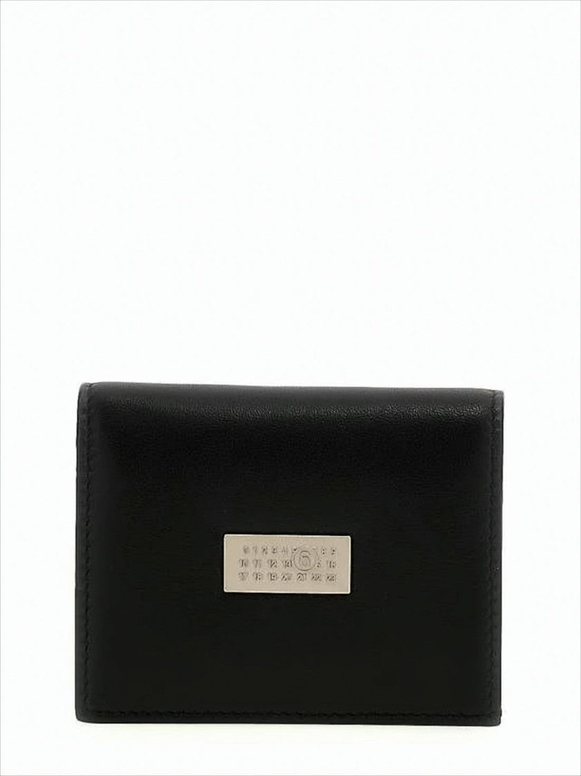 Mm6 By Maison Margiela Compact Bifold Wallet In Smooth Calf Leather