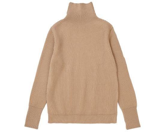 Andersen-Andersen Ribbed Knit Turtleneck Sweater In Pure Merino Wool