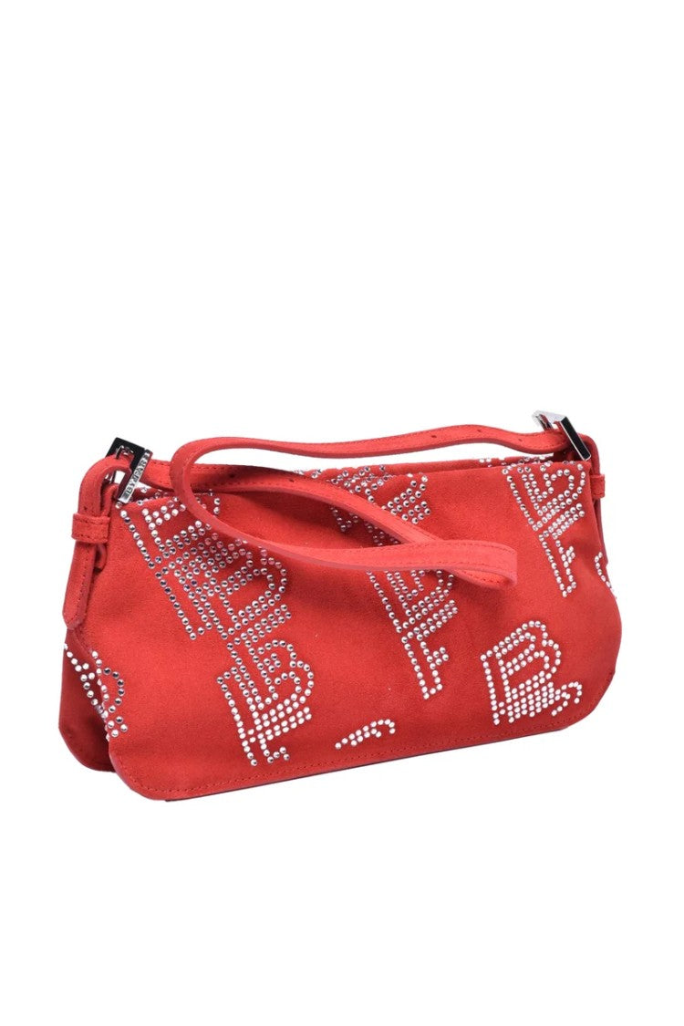By Far Suede Shoulder Bag - Red
