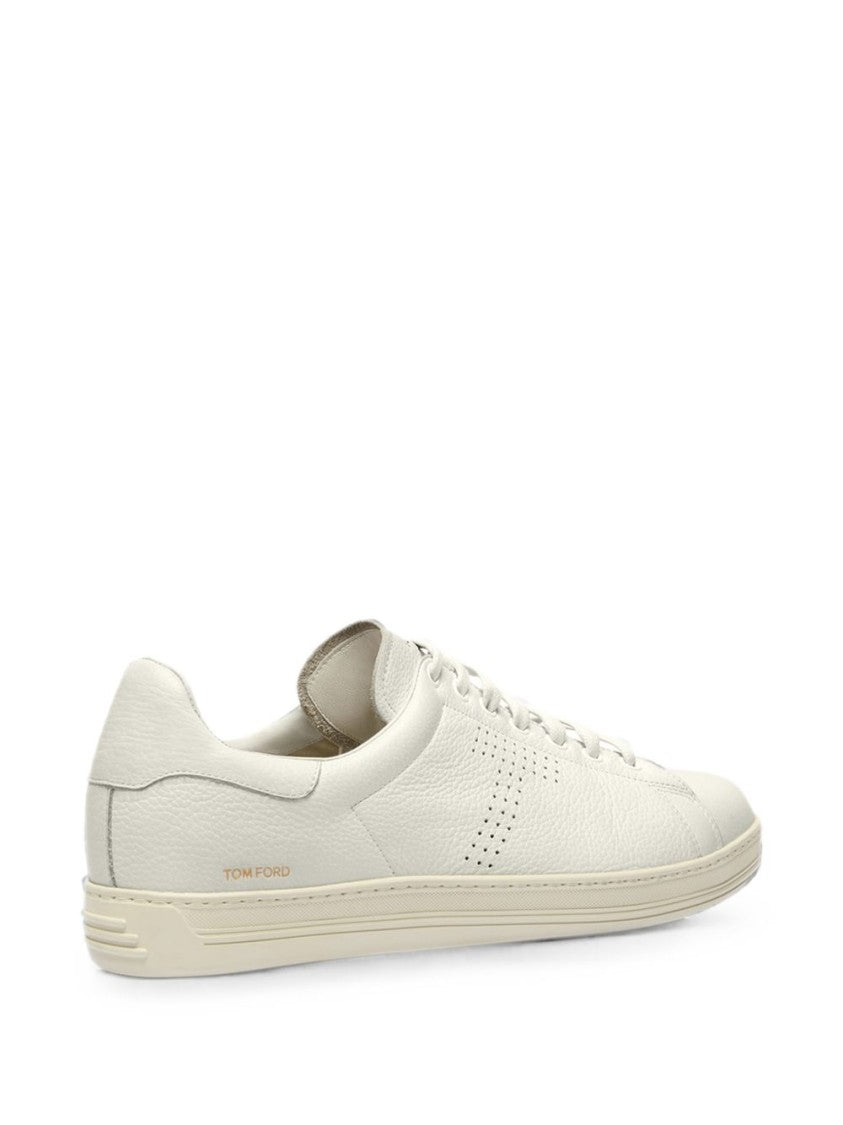 Tom Ford Calf Leather Perforated Sneakers