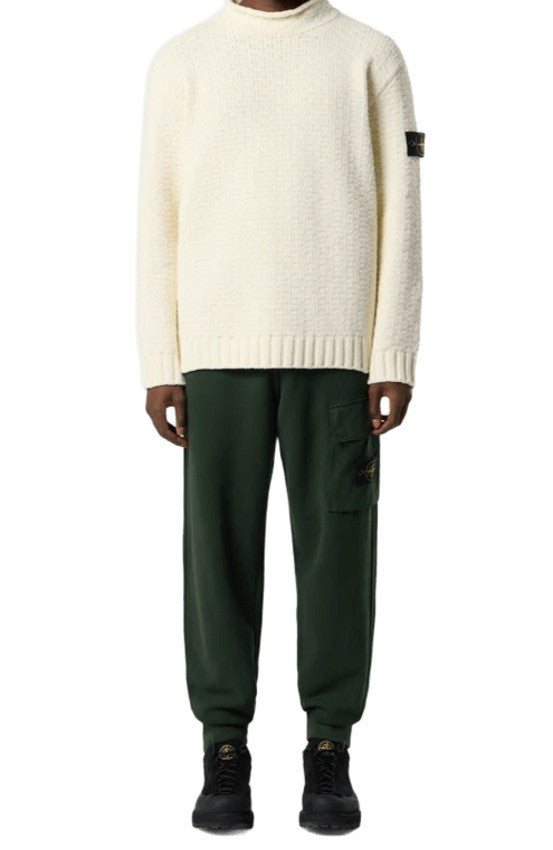 Stone Brushed Organic Cotton Fleece Jogger Pants