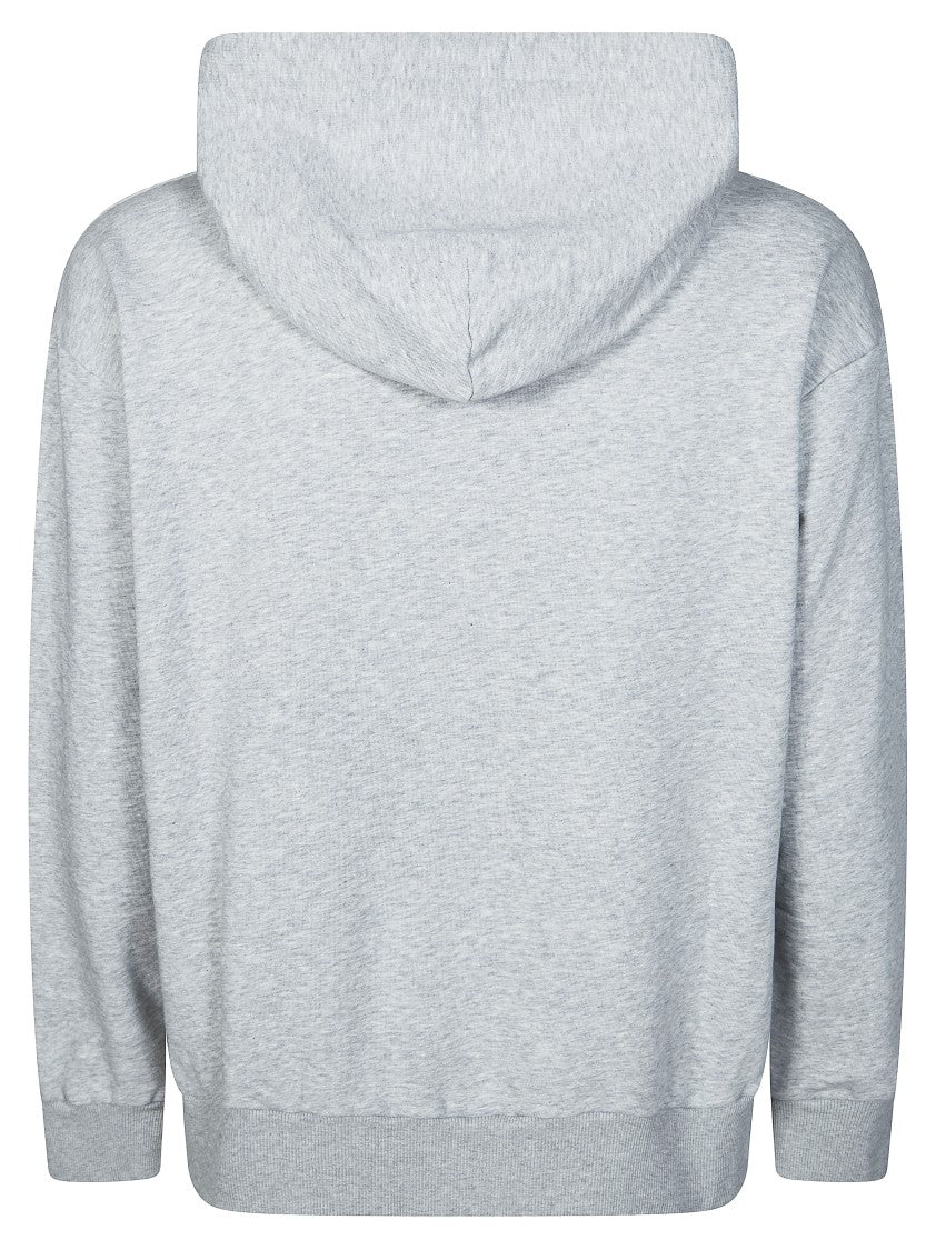 Mm6 By Maison Margiela Light Grey Black Spray Paint Hoodie