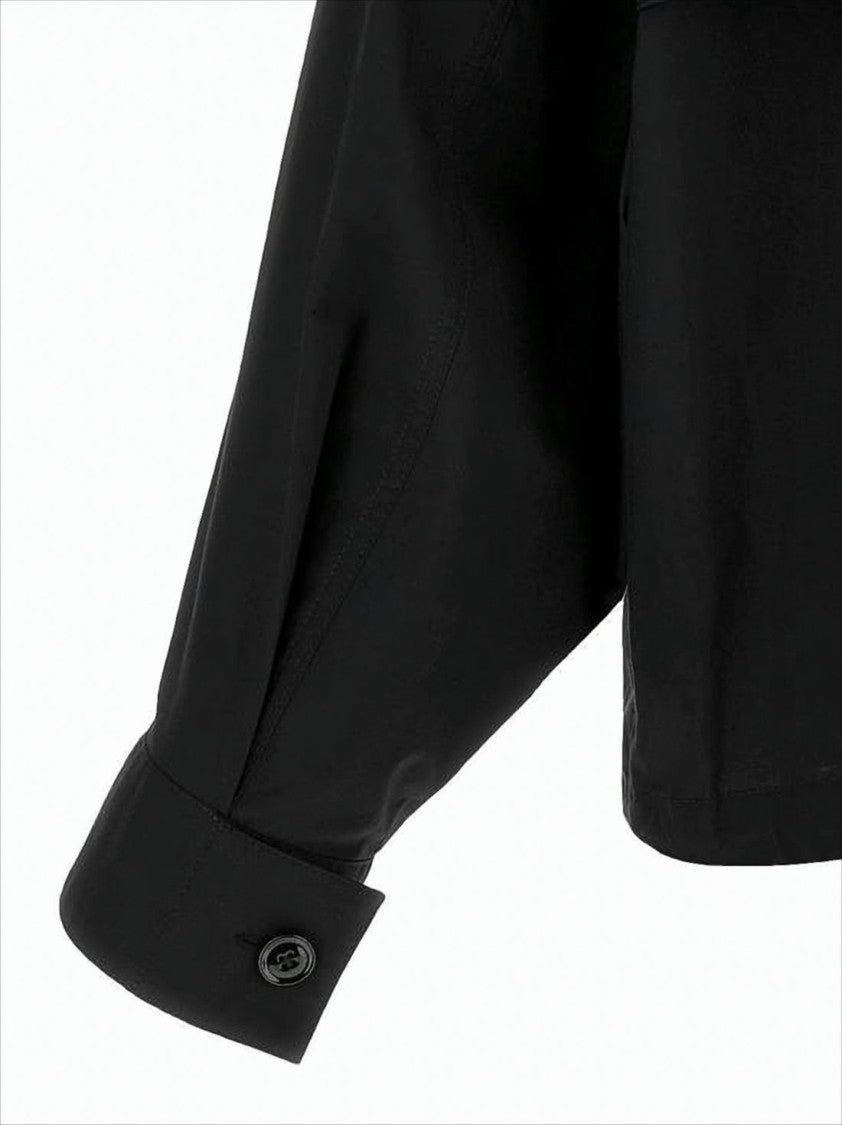 Lemaire Cropped Double-Breasted Jacket With Boxy Silhouette