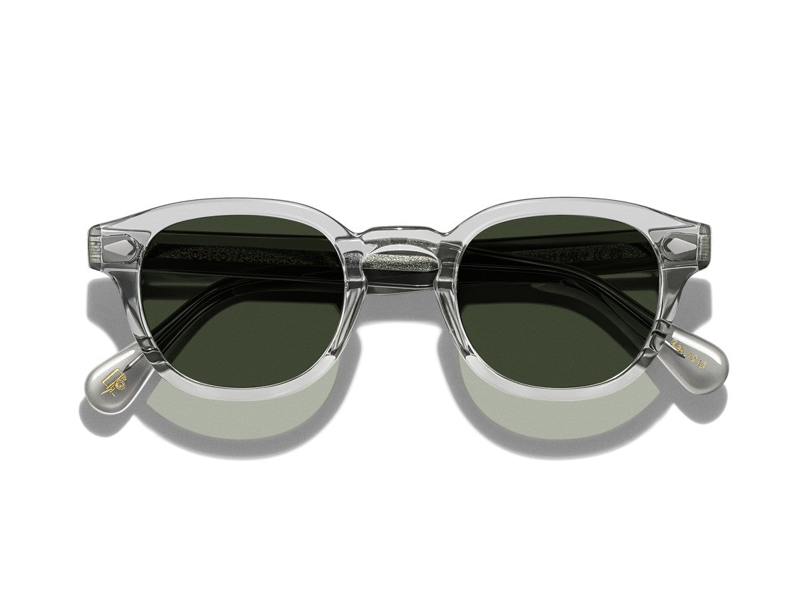 Moscot Green Or-Lem-S Transparent Acetate Sunglasses