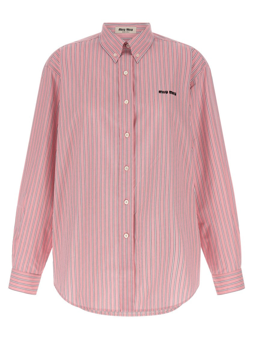 Miu Miu 'Button Down' Striped Shirt