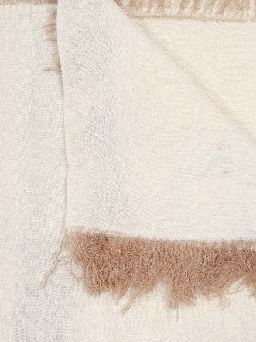 Faliero Sarti Kashy Fringed Square Scarf