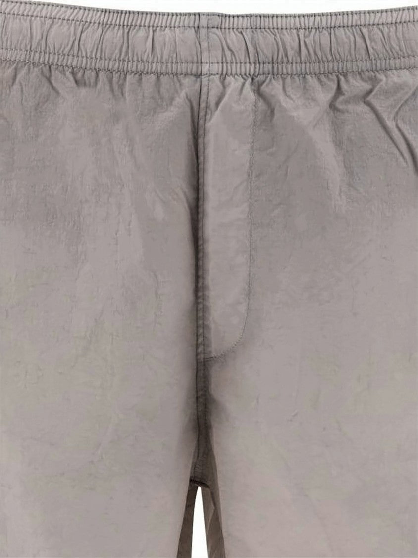 C.P. Company Straight-Cut Swim Shorts With Elastic Waistband And Tonal Embroidery