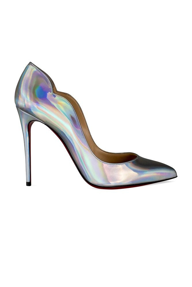 Christian Louboutin Holographic Silver Patent Leather Pumps