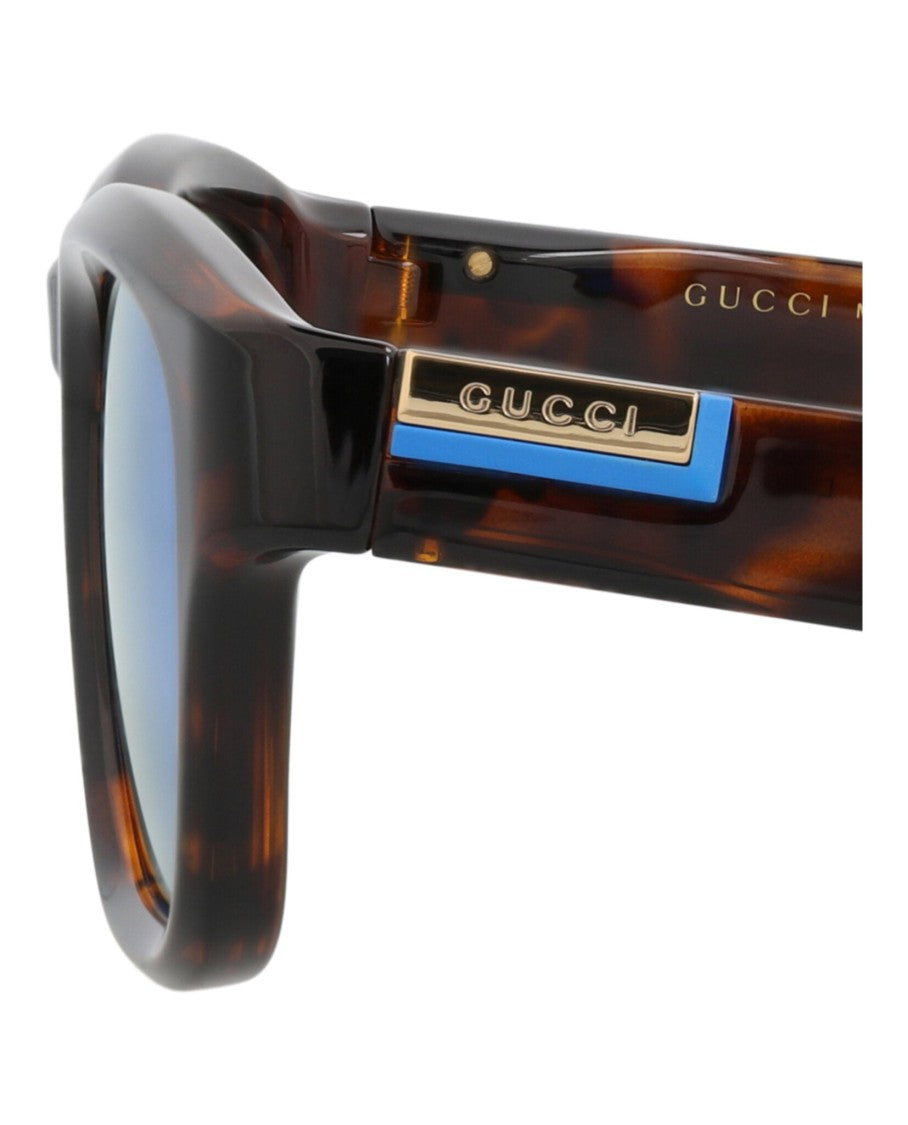 Gucci Square-Frame Injection Sunglasses