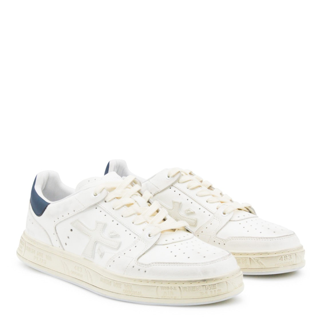 Premiata White Leather Quinn Sneakers