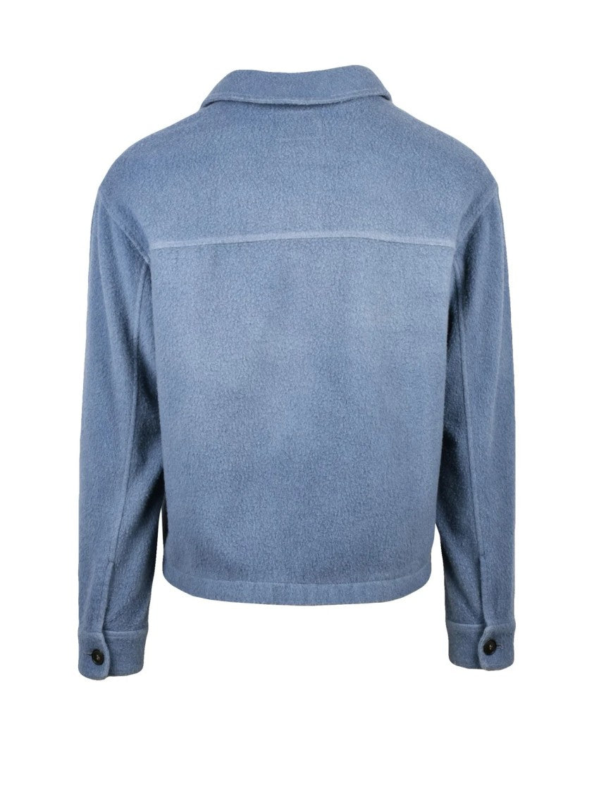 Circolo 1901 Blue Virgin Wool-Blend Jacket