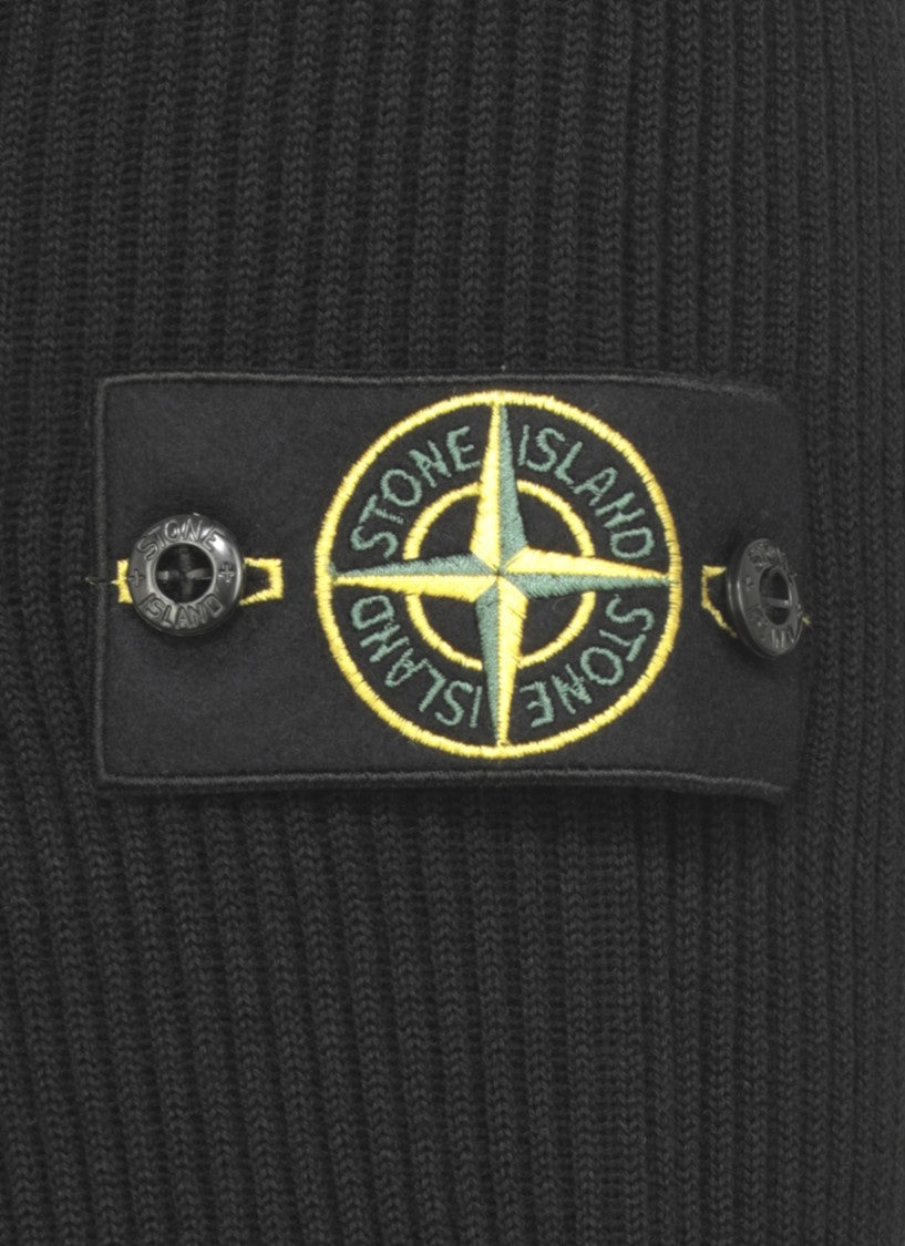 Stone Island High Neck Wool Sweater