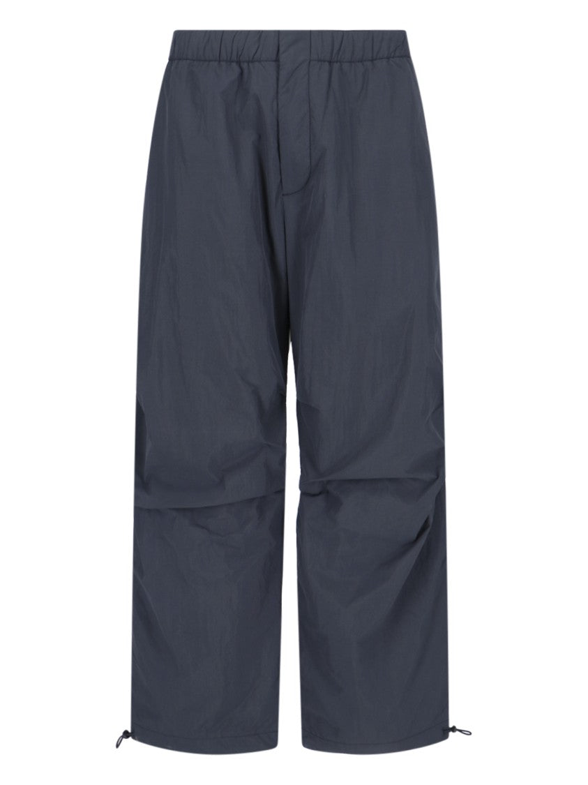 Studio Nicholson "Nixie" Blue Nylon Trousers