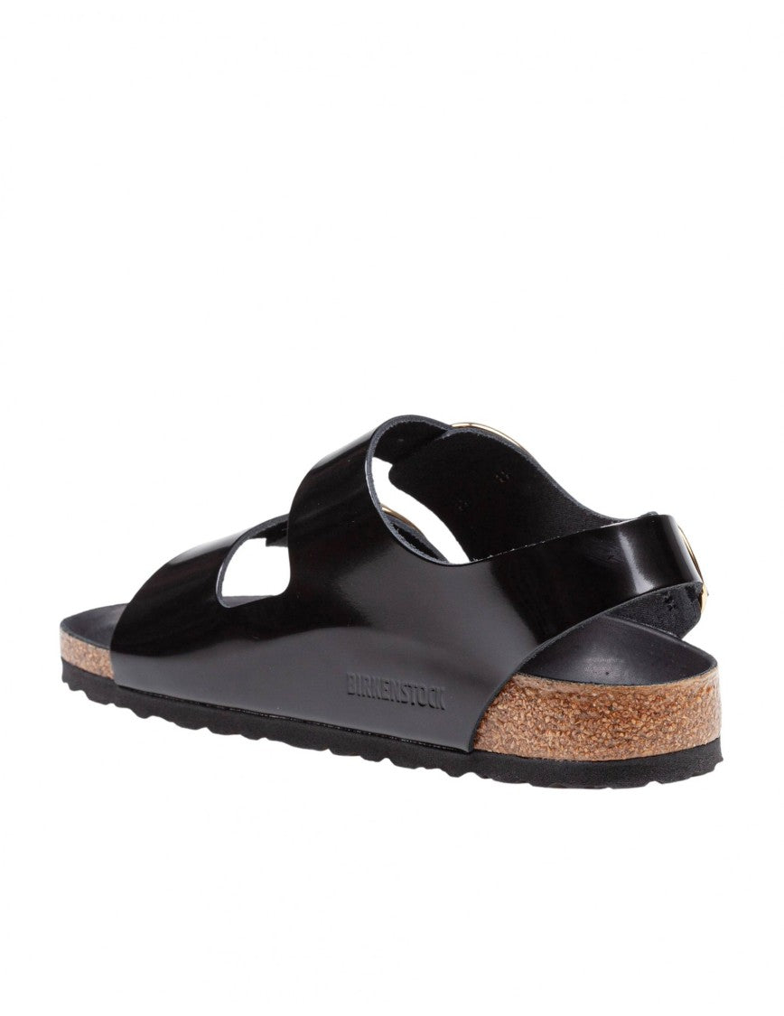 Birkenstock Milano Big Buckle I Lacquered Leather Sandal
