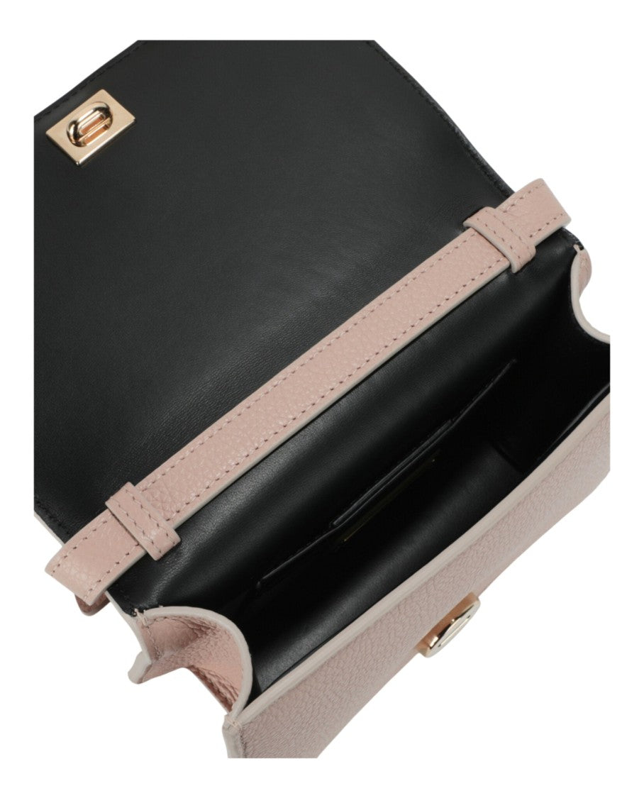Ferragamo Vara Bow Crossbody With Pebbled Finish And Gold-Tone Hardware
