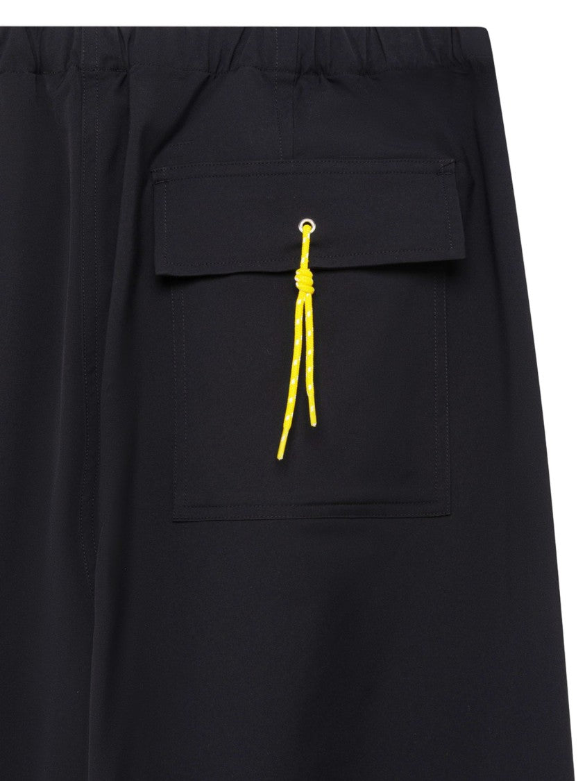 Autry Black Nylon Drawstring Pants