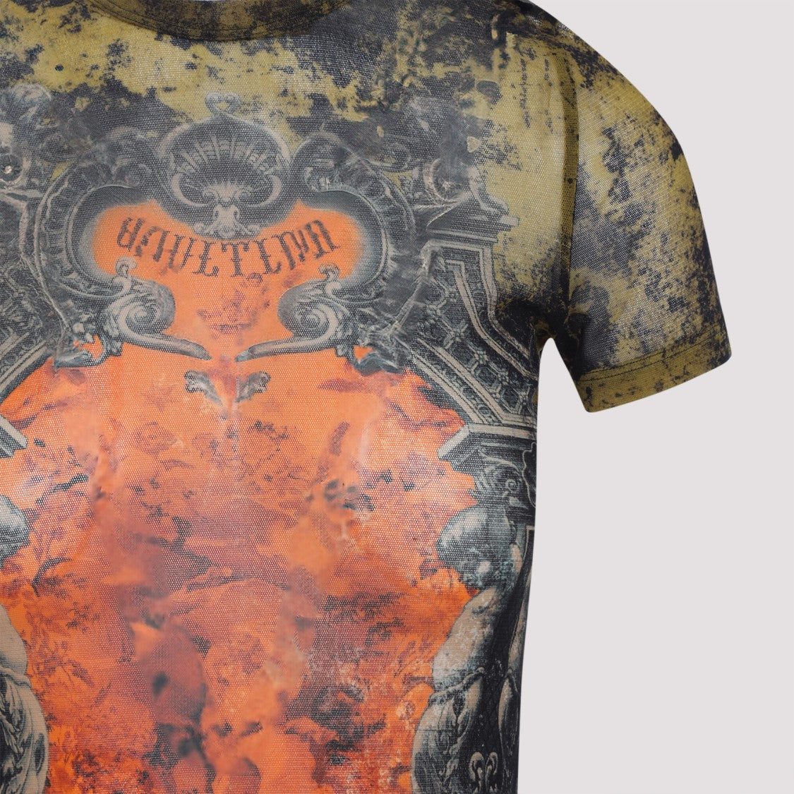 Jean Paul Gaultier Médaillon Black Polyamide Mini Dress