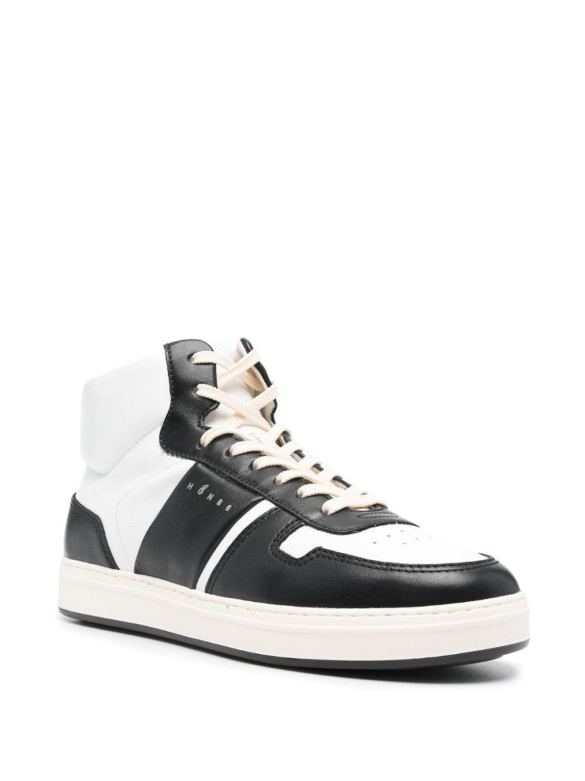 Hogan High-Top Sneakers With Padded Collar And Lace-Up Closure