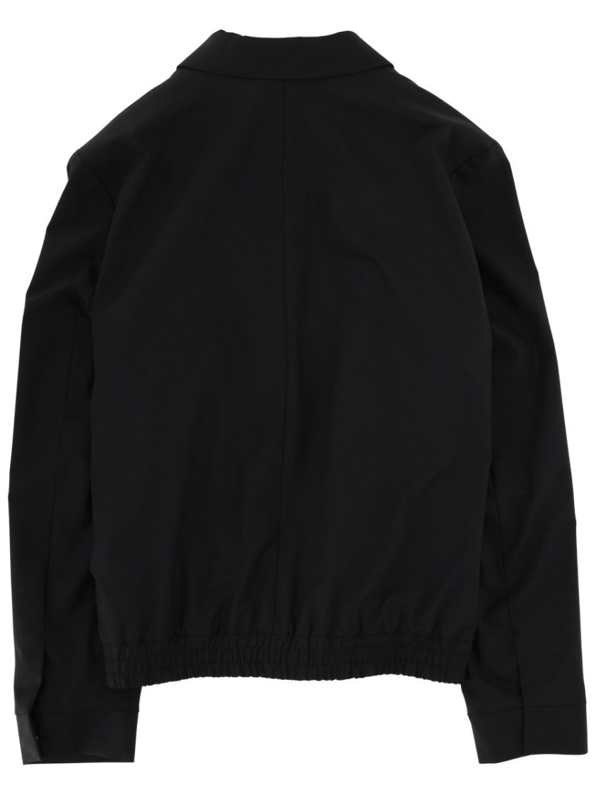 Hugo Black Red Lining Minimalist Zip Jacket