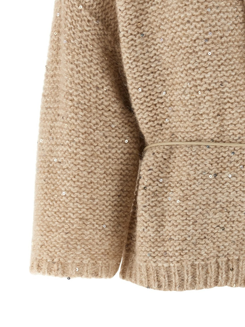 Peserico Mouliné Yarn Cardigan