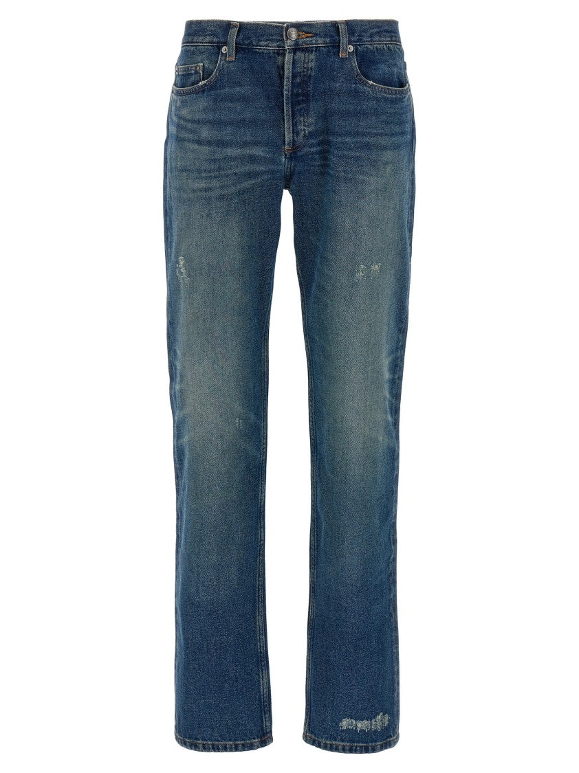 A.P.C. Used-Effect Straight Leg Jeans