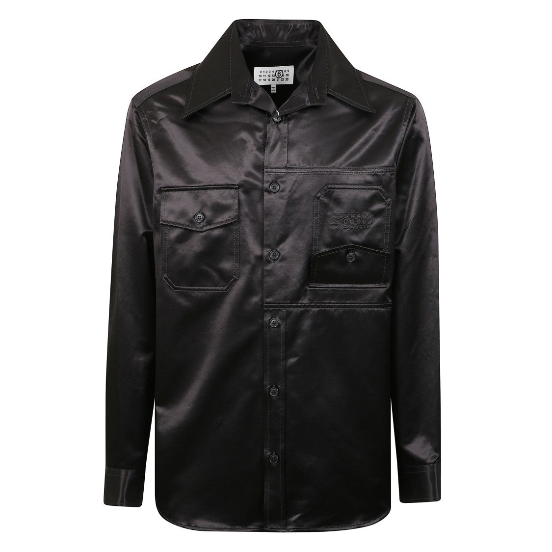 Mm6 By Maison Margiela Glossy Long-Sleeve Shirt