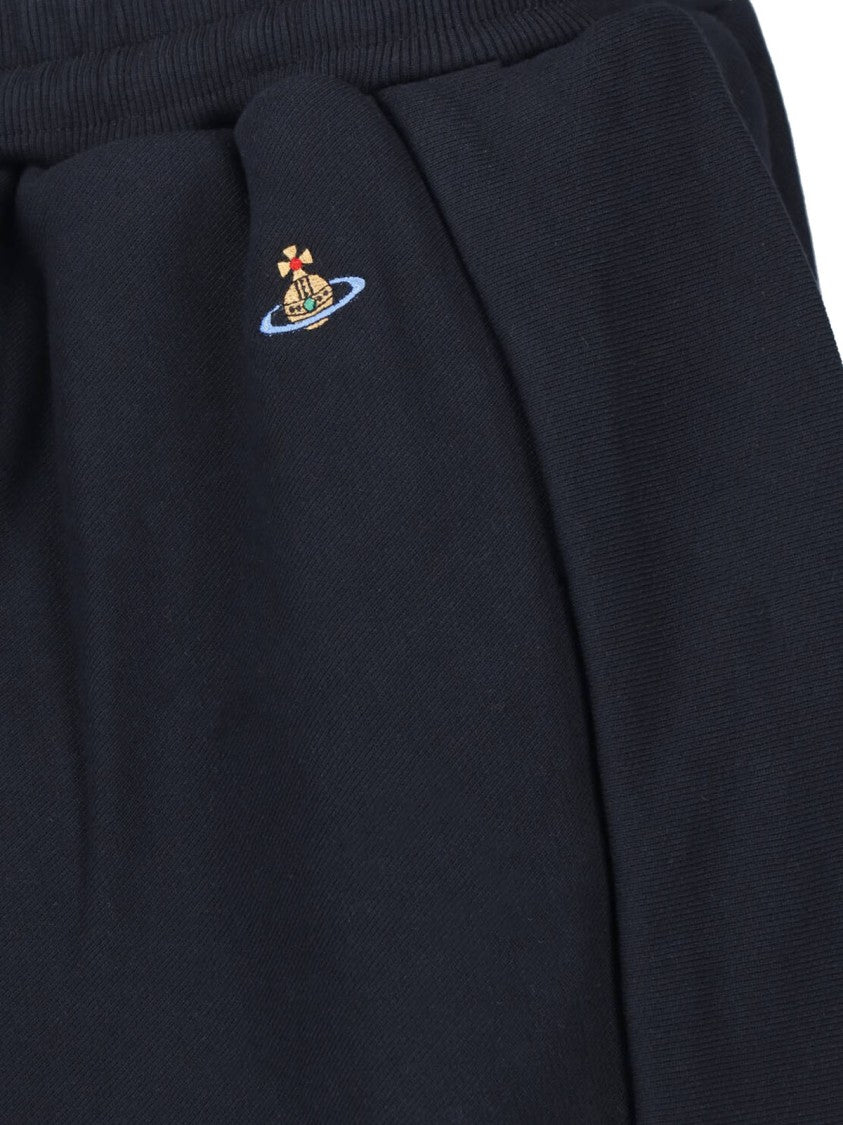 Vivienne Westwood Relaxed Midi Skirt With Drawstring Waist And Iconic Logo