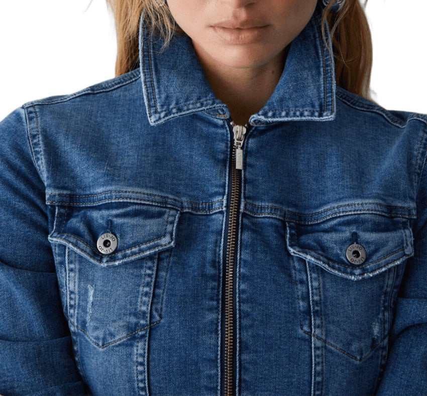 Liu Jo Slim Fit Stonewash Denim Jacket