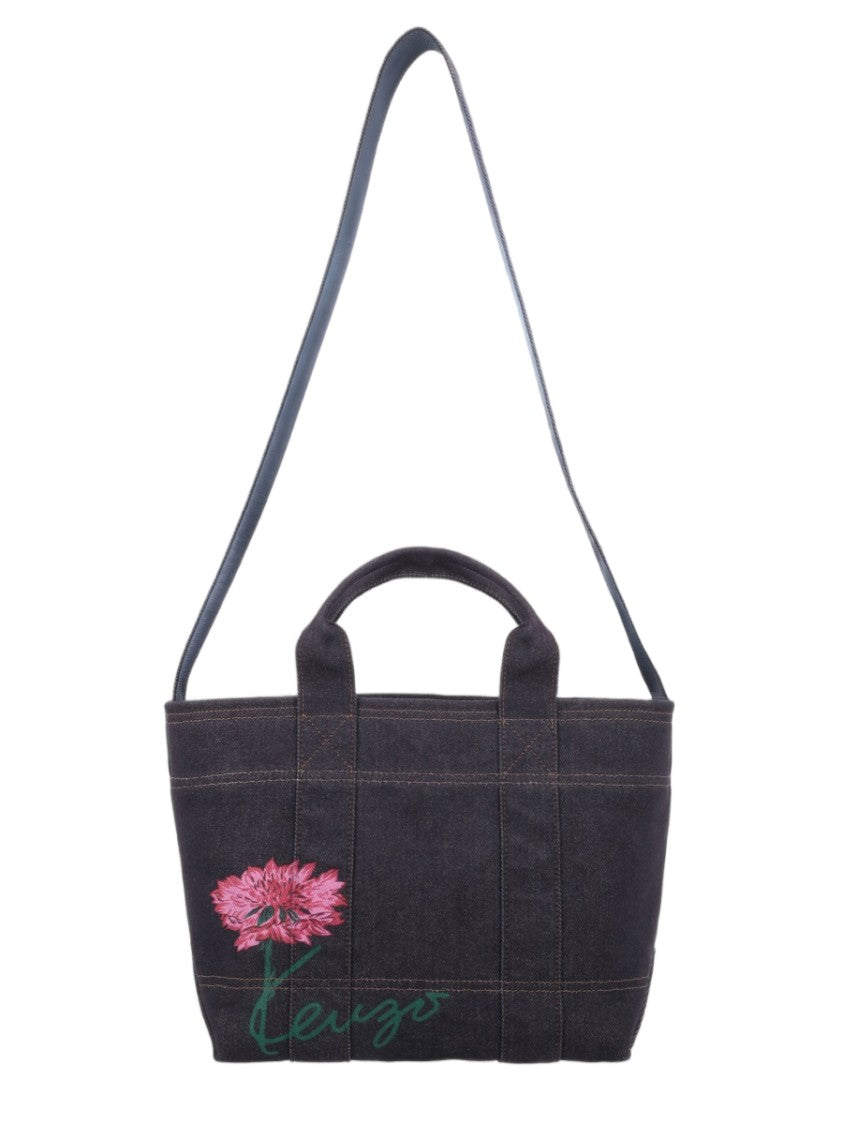 Kenzo Small Kenzo Tulip Tote Bag With Floral Embroidery