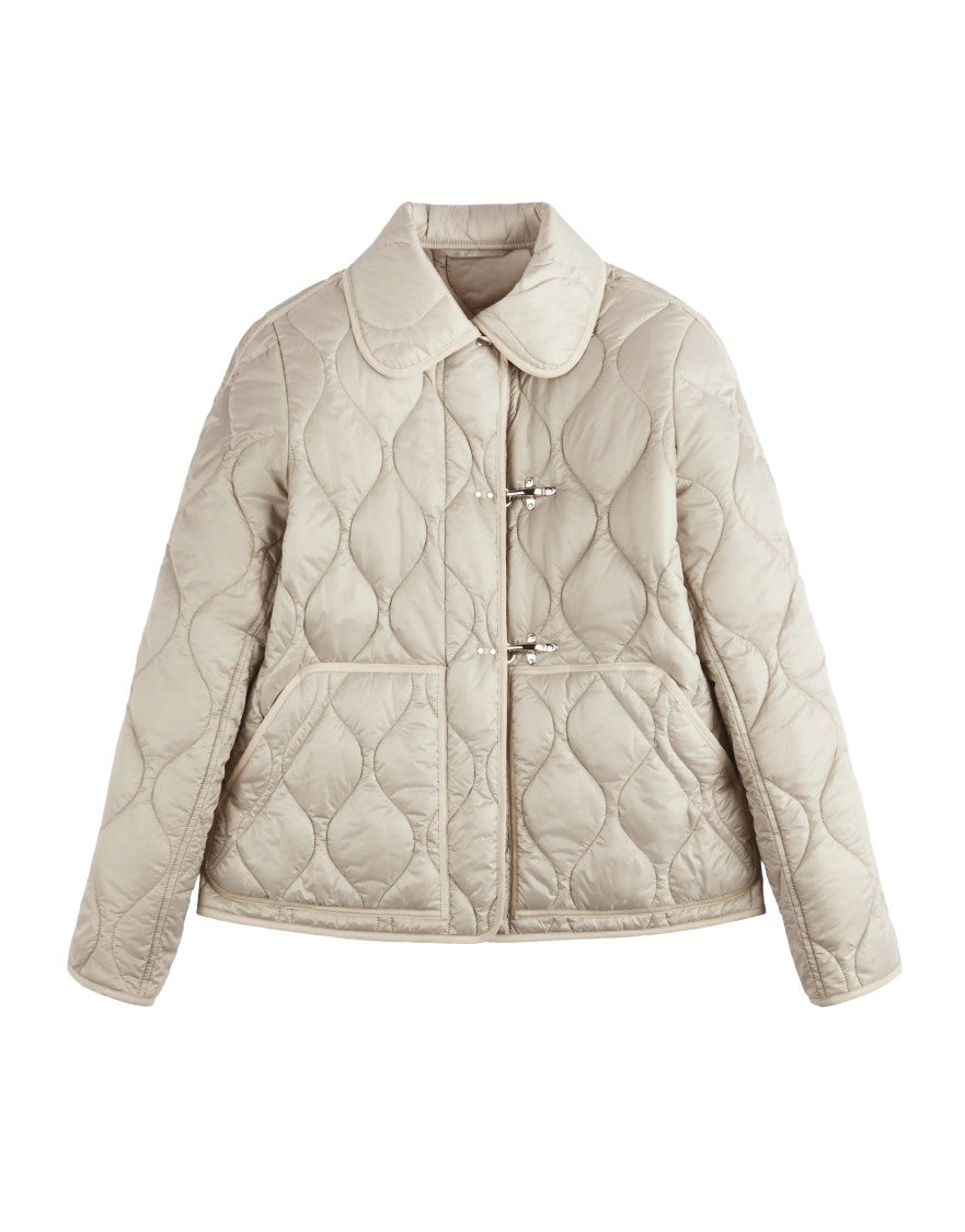 Fay Quilted Short Coat With Toggle Closures