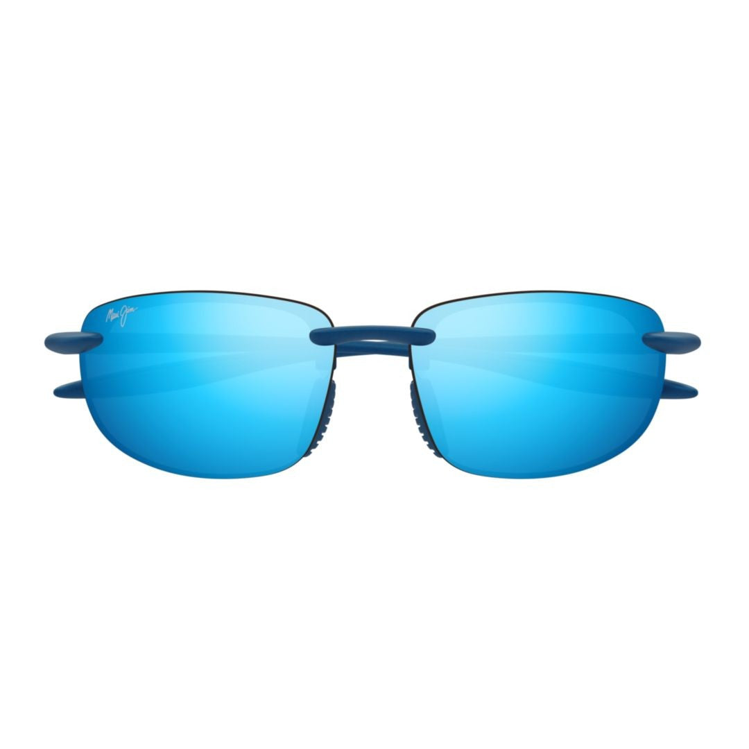 Maui Jim Hookipa Ultra Rimless Sunglasses With Vibrant Blue Mirrored Lenses