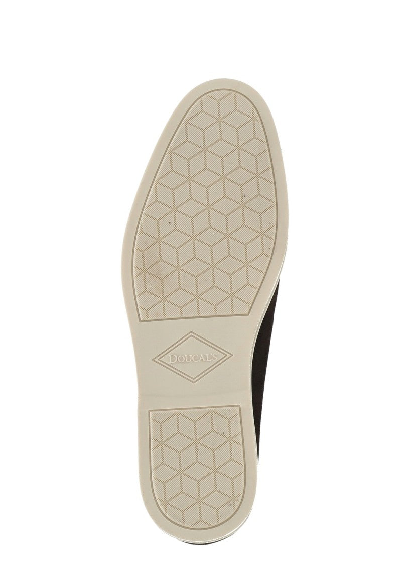 Doucal's Brown Suede Leather Loafers